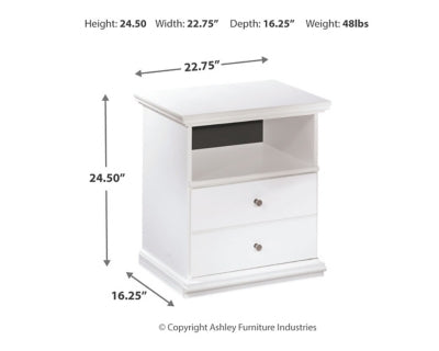 Ashley Bostwick Shoals White Nightstand