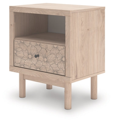 Ashley Shapella Tan Nightstand