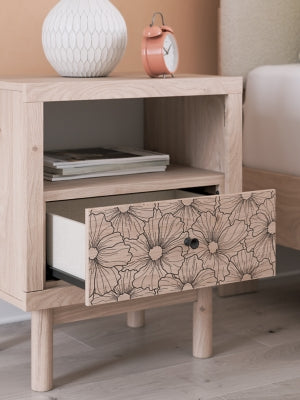 Ashley Shapella Tan Nightstand