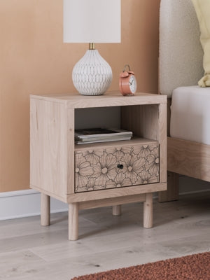 Ashley Shapella Tan Nightstand