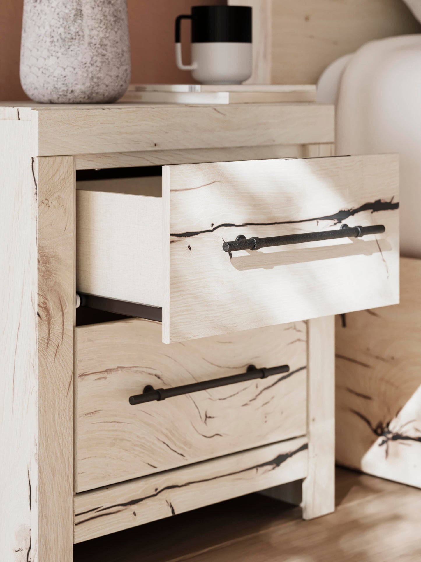 Benchcraft Lawroy Light Natural Nightstand