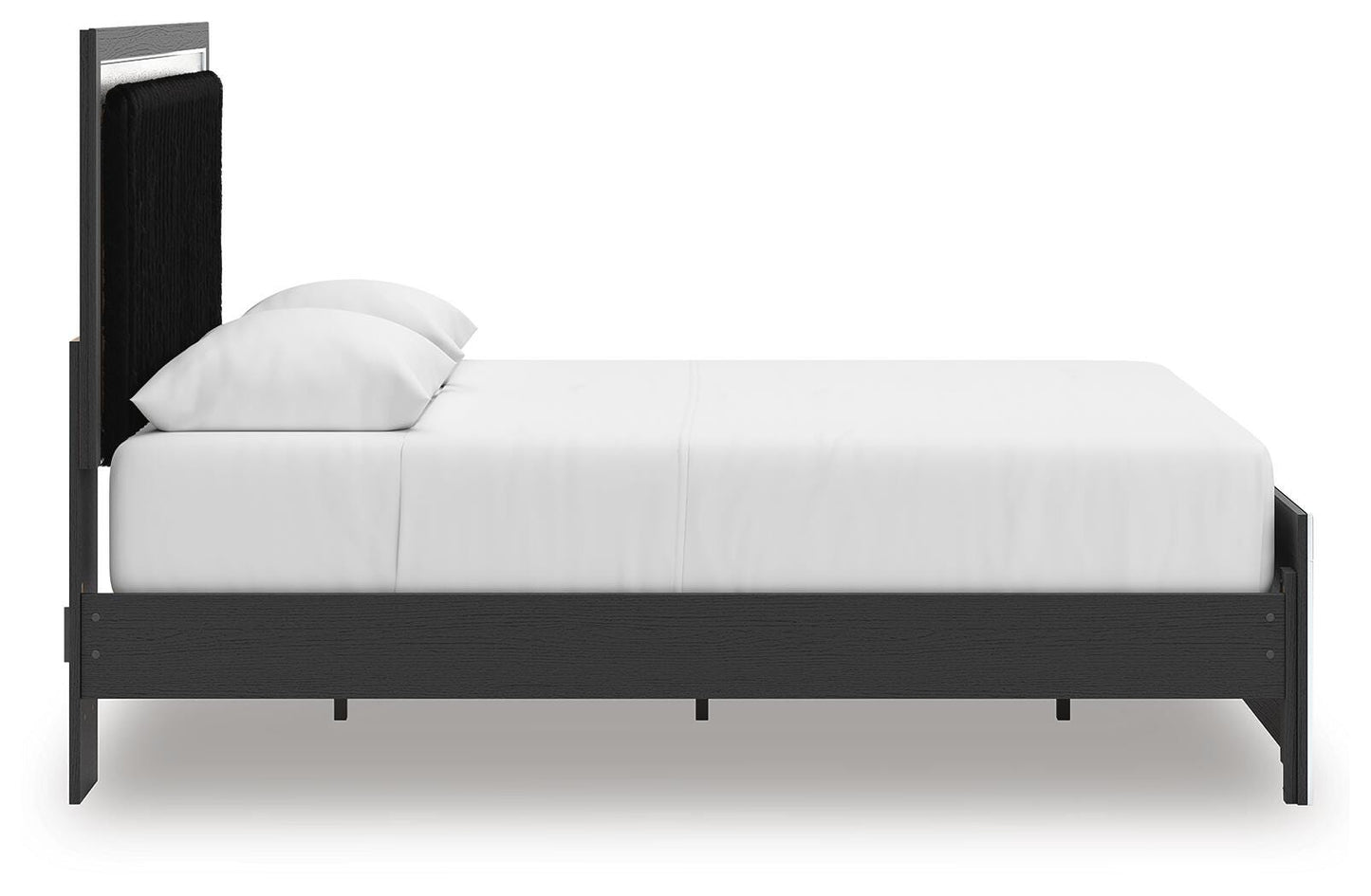 Ashley Birmonton Black Queen Upholstered Panel Platform Bed