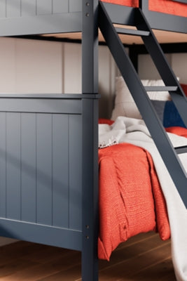 Ashley Nextonfort Blue Twin over Twin Bunk Bed