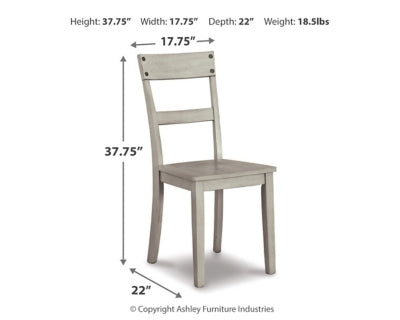 Ashley Loratti Gray Dining Chair (Set of 2)