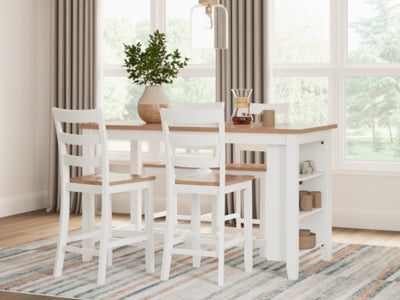 Ashley Gesthaven Natural White Counter Height Dining Table
