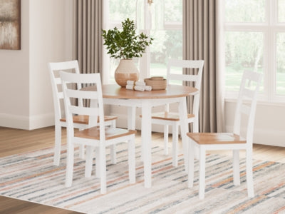 Ashley Gesthaven Natural White Dining Drop Leaf Table