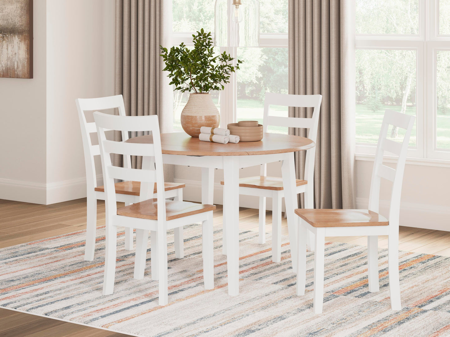 Ashley Gesthaven Natural White Dining Chair (Set of 2)