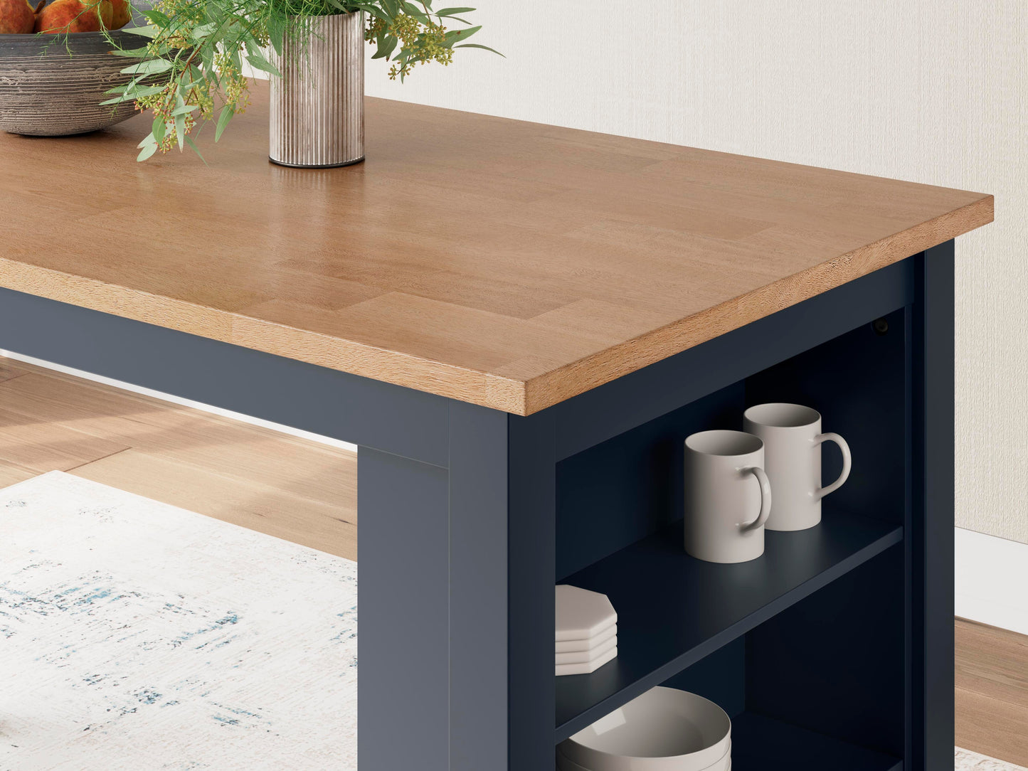 Ashley Gesthaven Natural Blue Counter Height Dining Table