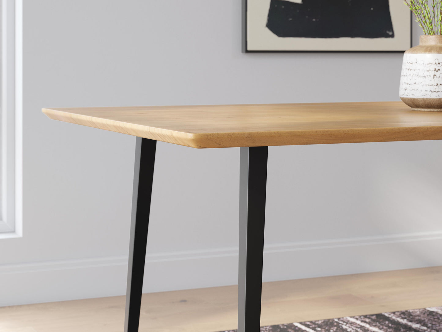 Ashley Gretlynn Black Natural Dining Table