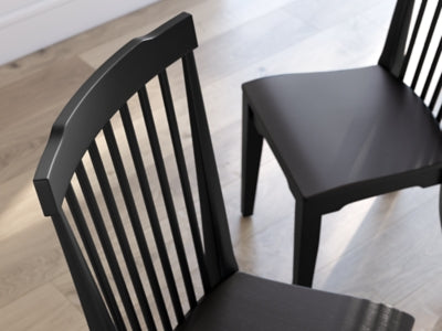 Ashley Plazaton Black Dining Chair (Set of 2)