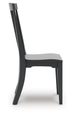 Ashley Plazaton Black Dining Chair (Set of 2)