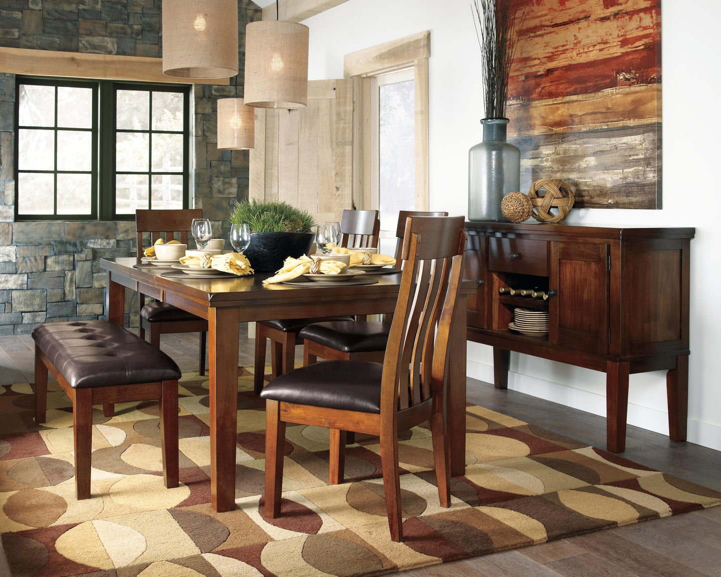 Ashley Ralene Medium Brown Dining Bench