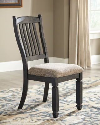 Ashley Tyler Creek Black Grayish Brown Dining Chair (Set of 2)