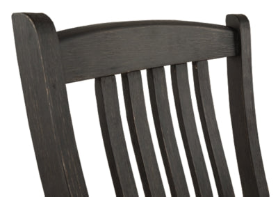 Ashley Tyler Creek Black Grayish Brown Dining Chair (Set of 2)