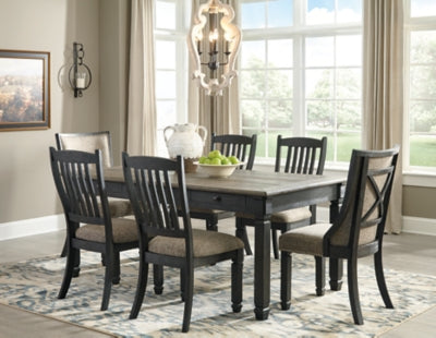 Ashley Tyler Creek Black Grayish Brown Dining Chair (Set of 2)