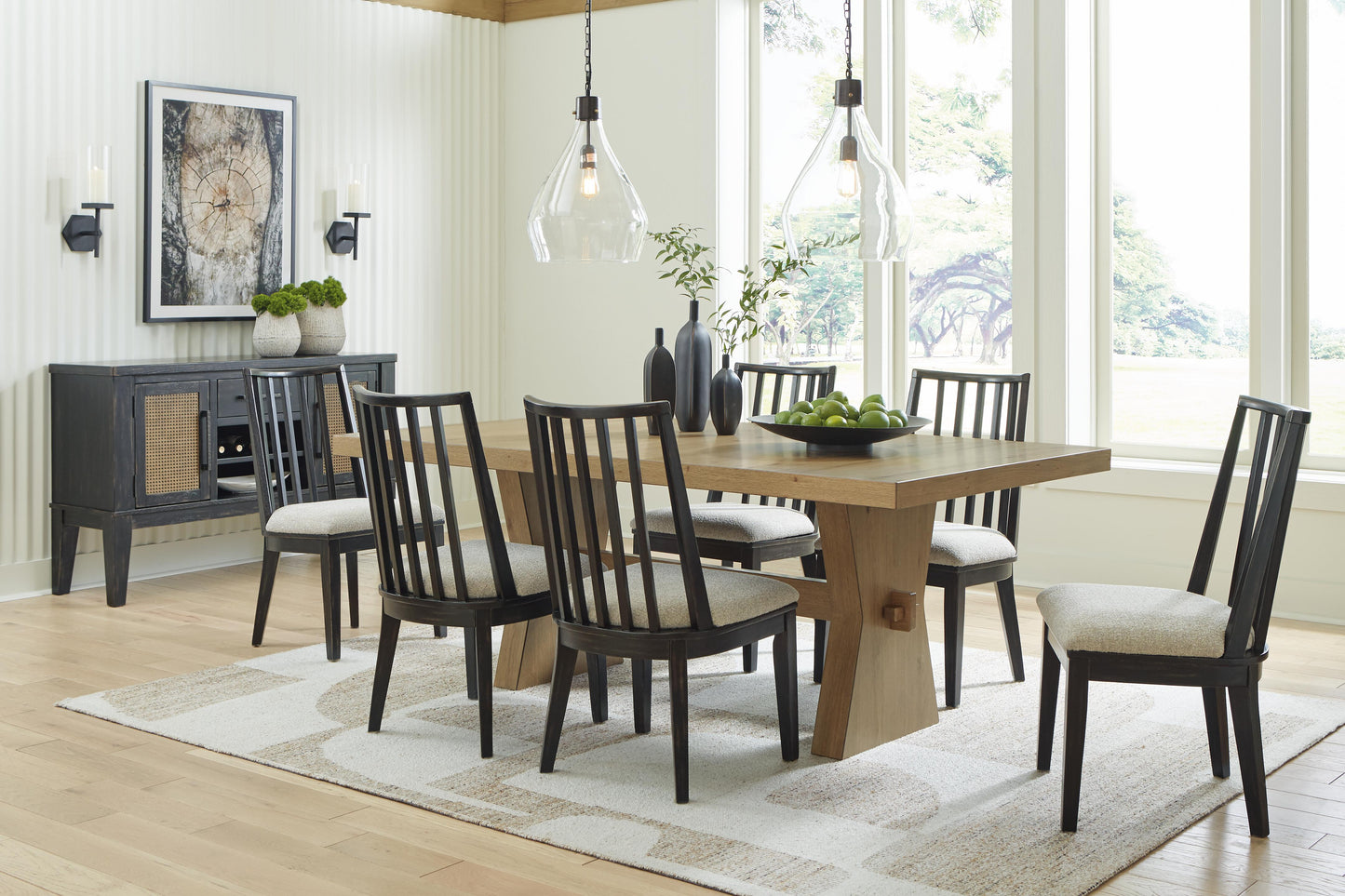 Ashley Galliden Black Dining Chair (Set of 2)