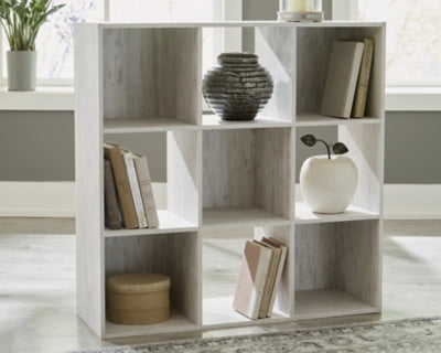 Ashley Paxberry Whitewash Nine Cube Organizer