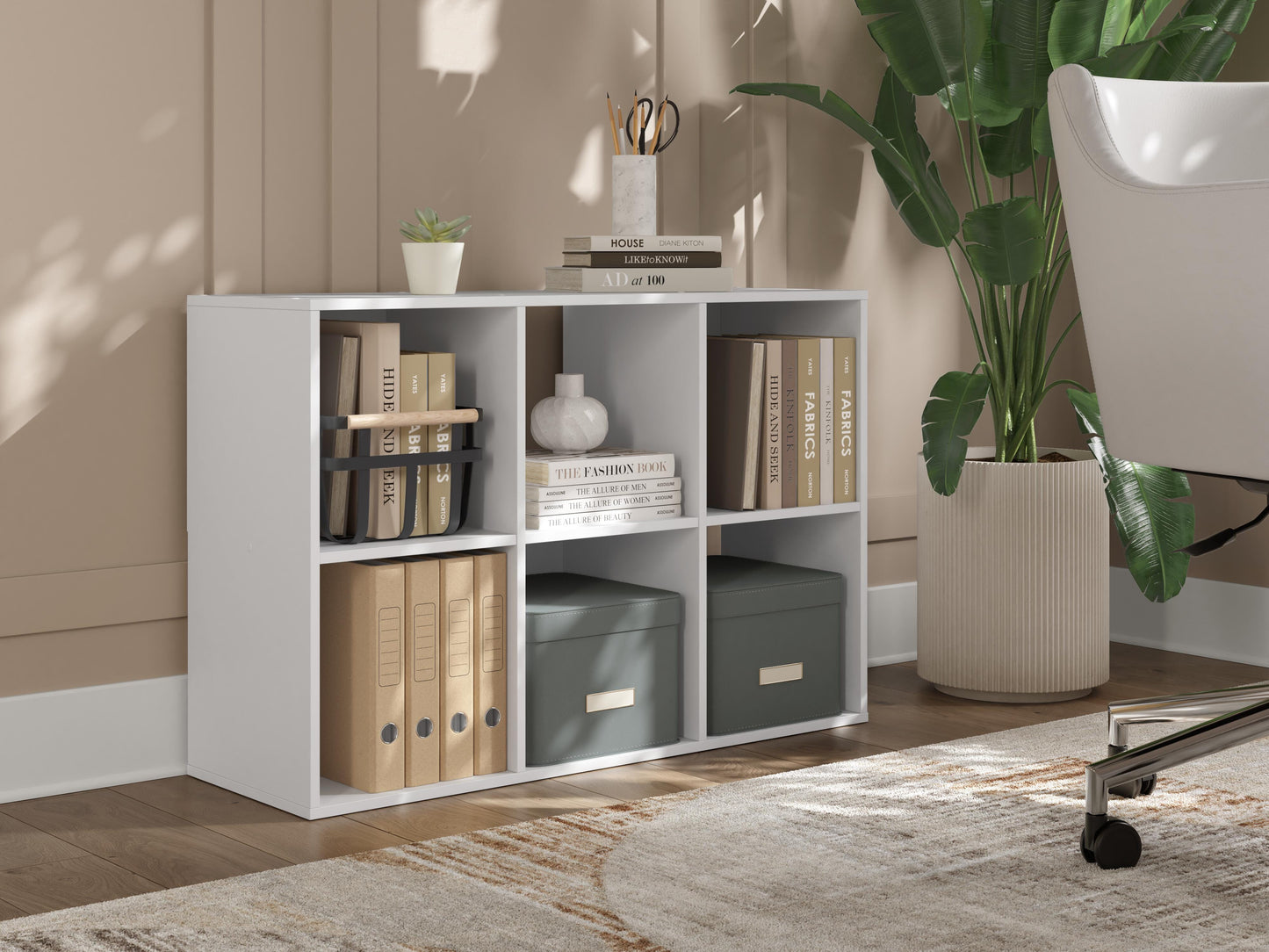 Ashley Onita White Six Cube Organizer