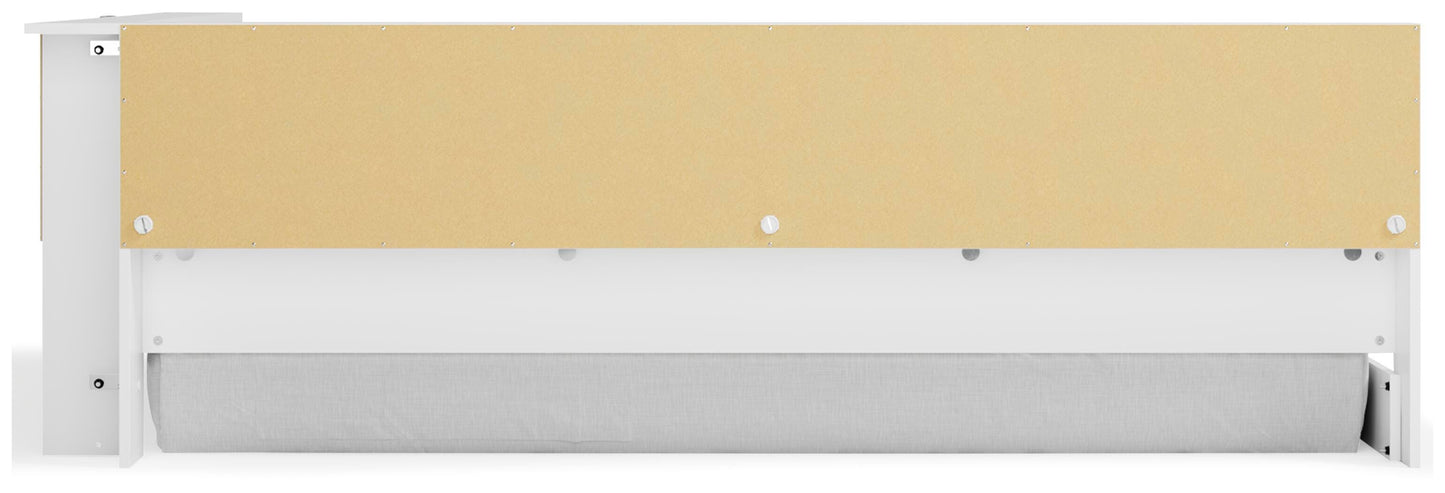Ashley Piperton White Full Bookcase Storage Bed