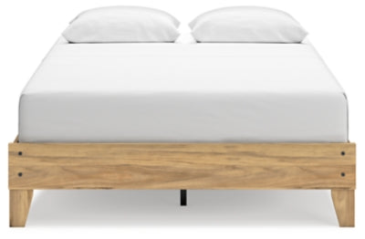 Ashley Bermacy Light Brown Queen Platform Bed