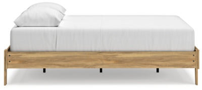Ashley Bermacy Light Brown Queen Platform Bed