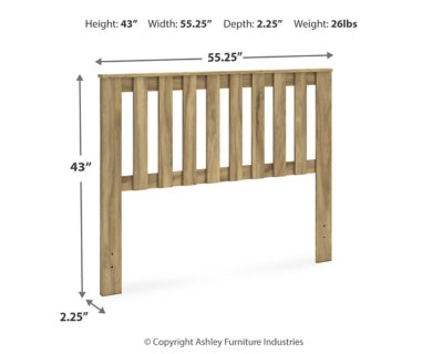Ashley Bermacy Light Brown Full Panel Headboard
