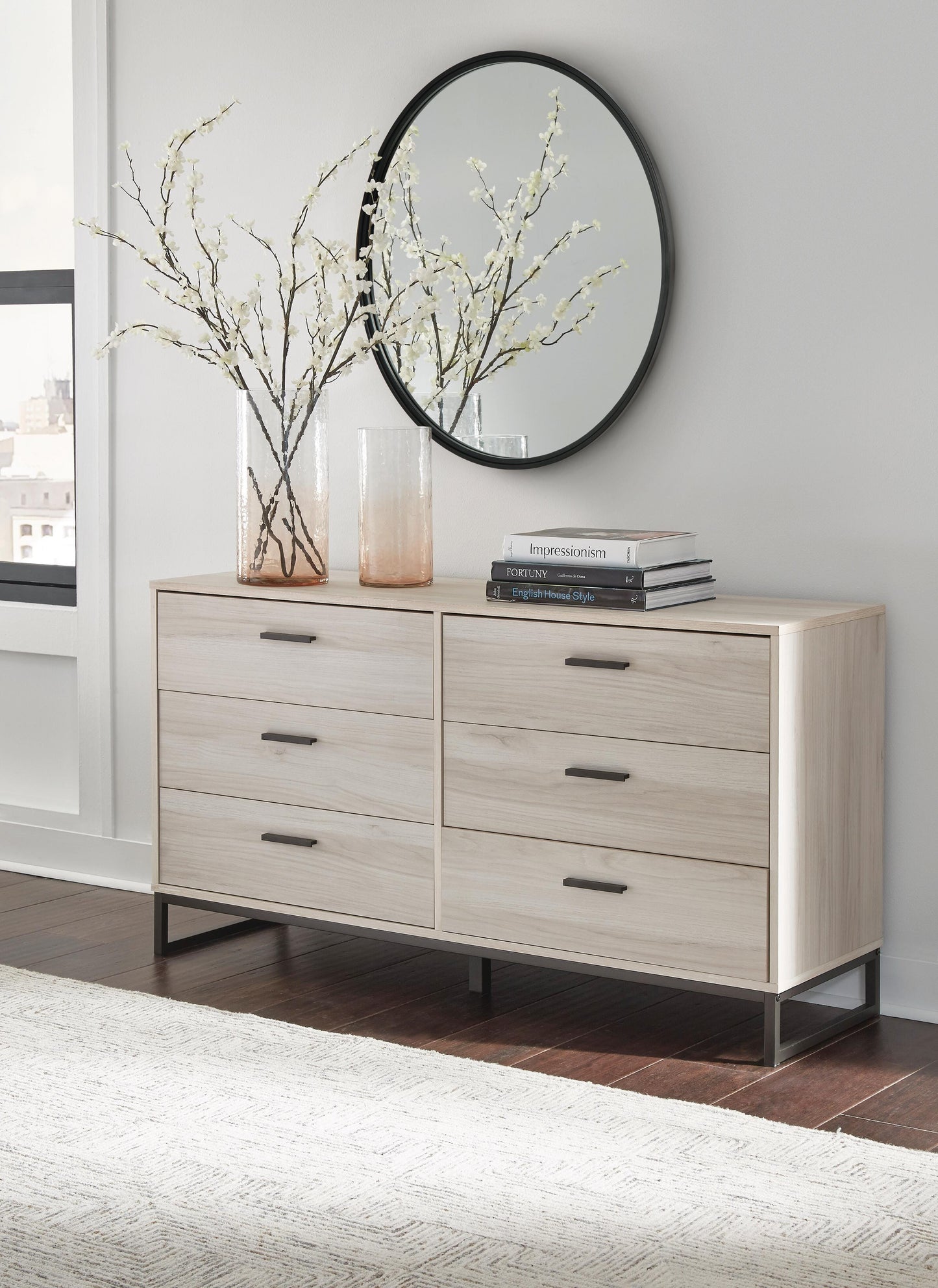 Ashley Socalle Light Natural 6 Drawer Dresser