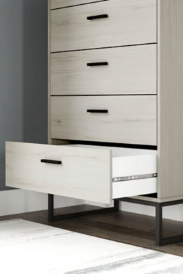 Ashley Socalle Light Natural 5 Drawer Chest