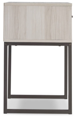 Ashley Socalle Light Natural 1 Drawer Nightstand