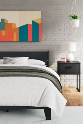 Ashley Socalle Black Nightstand