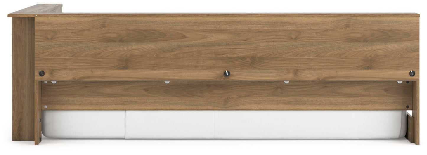 Ashley Deanlow Honey Twin Bookcase Storage Bed