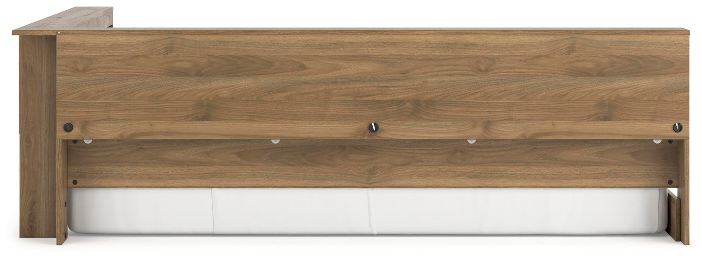 Ashley Deanlow Honey Full Bookcase Storage Bed