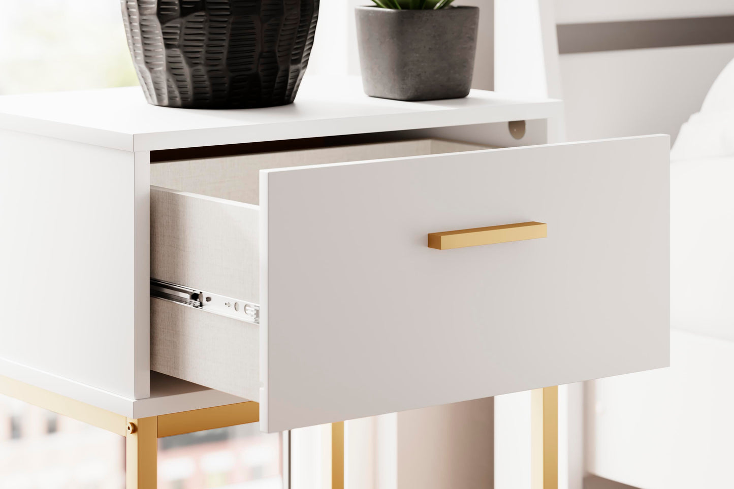 Ashley Socalle Two-tone Nightstand