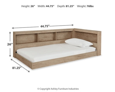 Ashley Oliah Natural Twin Bookcase Storage Bed
