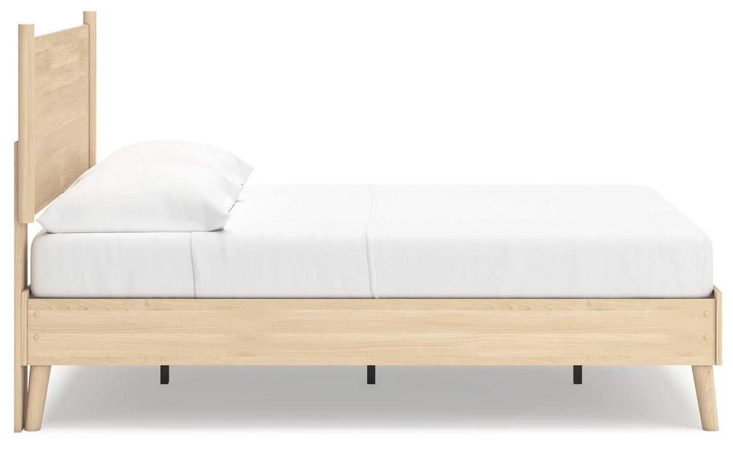 Ashley Cabinella Tan Full Platform Panel Bed