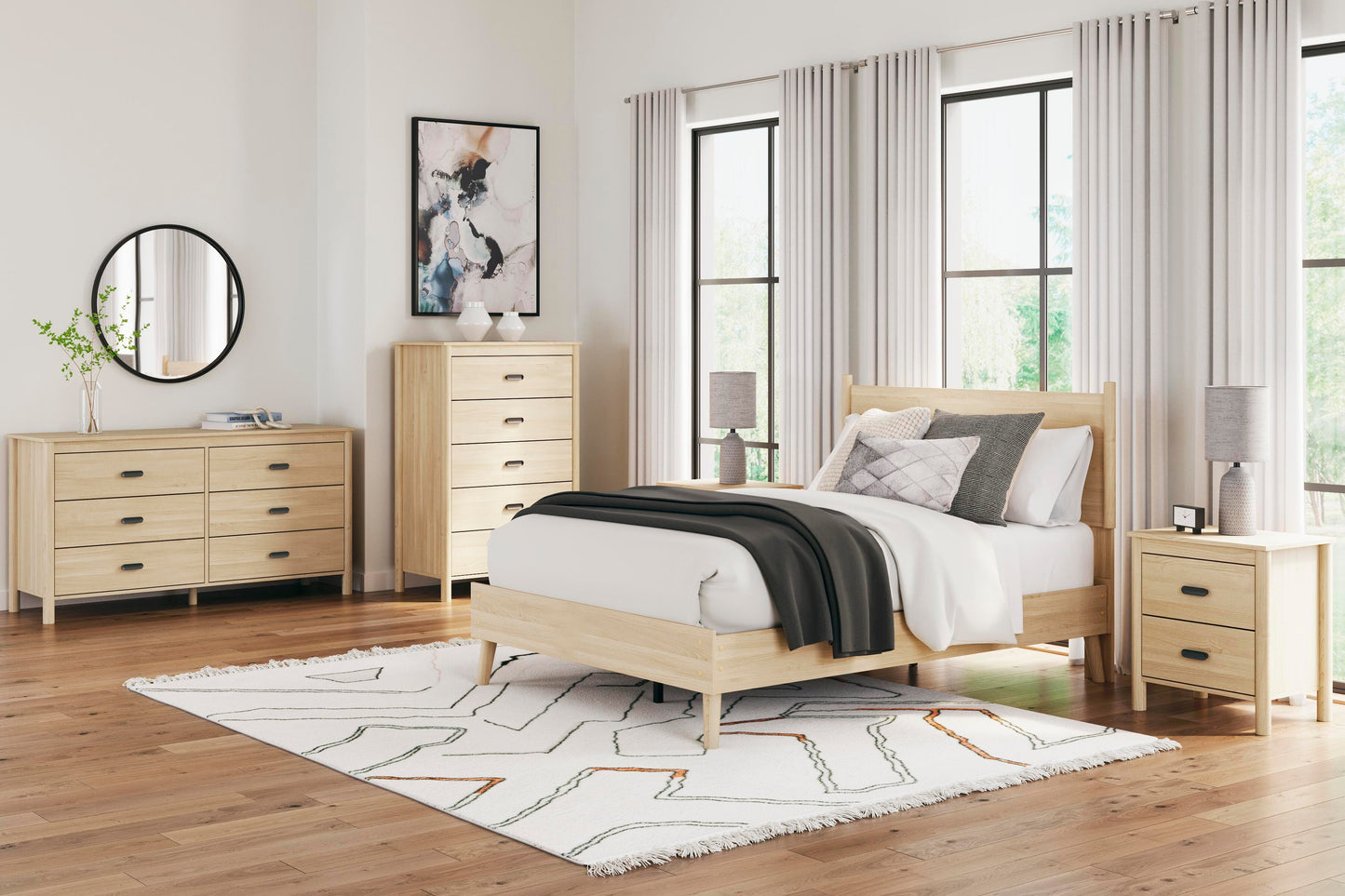 Ashley Cabinella Tan Dresser