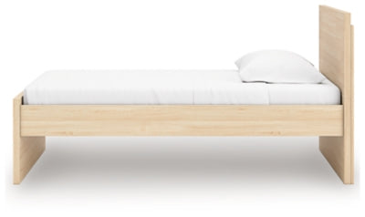 Ashley Onita Natural Twin Panel Platform Bed