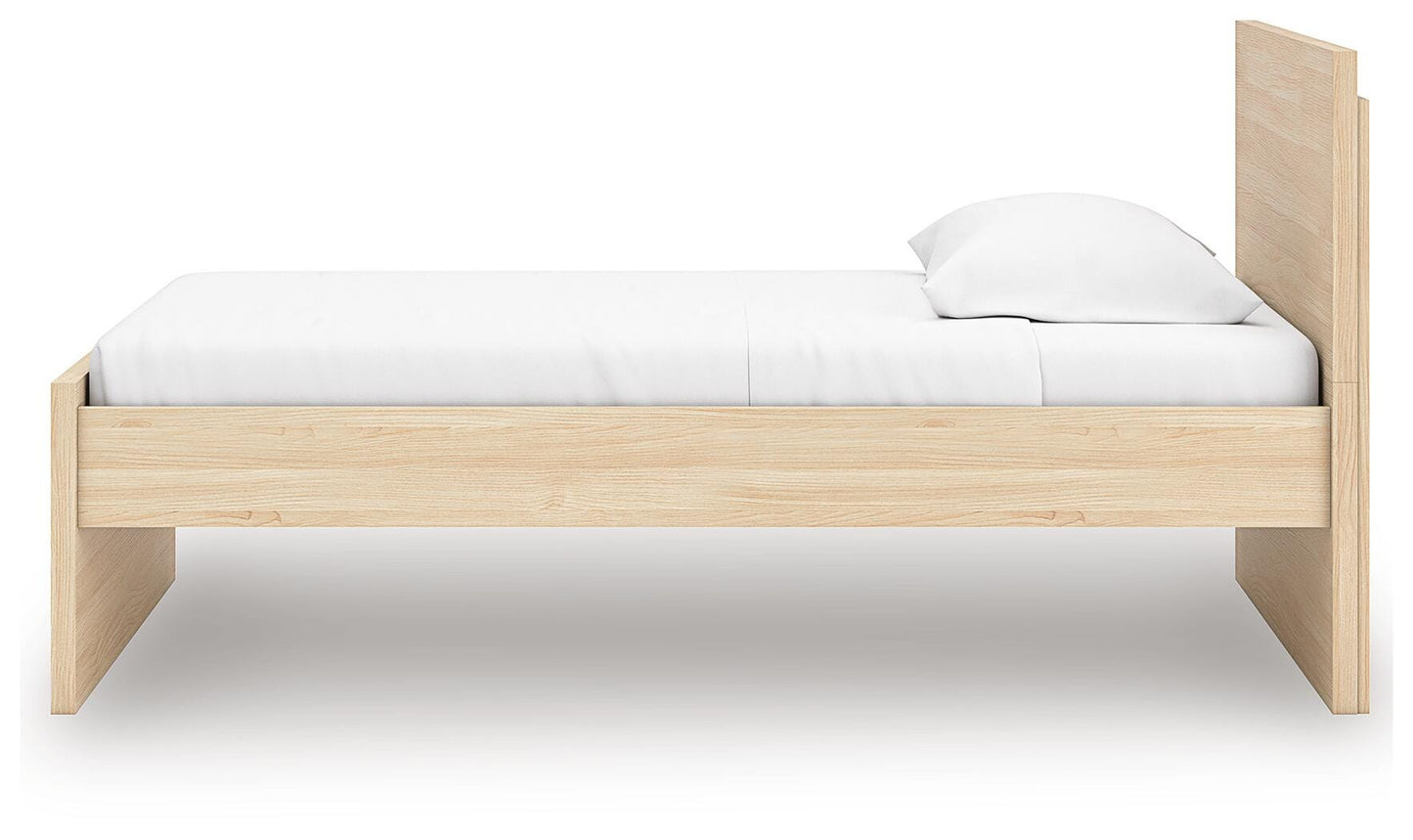 Ashley Onita Natural Twin Panel Platform Bed