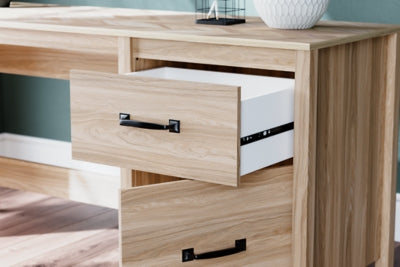 Ashley Battelle Tan 60" Home Office Desk