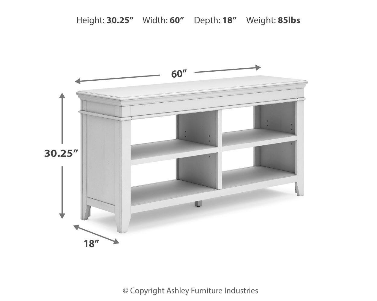 Ashley Kanwyn Whitewash Credenza