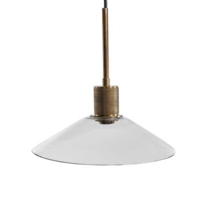 Ashley Chaness Clear Brass Pendant Light