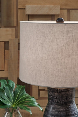Ashley Kerbert Distressed Black Table Lamp