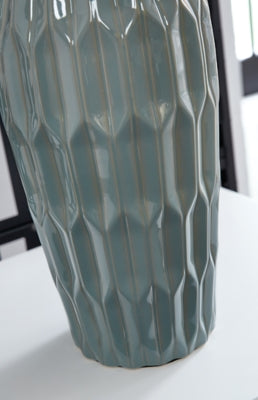 Ashley Hadbury Pale Blue Teal Table Lamp (Set of 2)