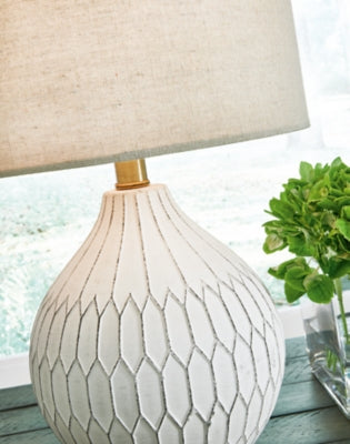 Ashley Wardmont White Table Lamp