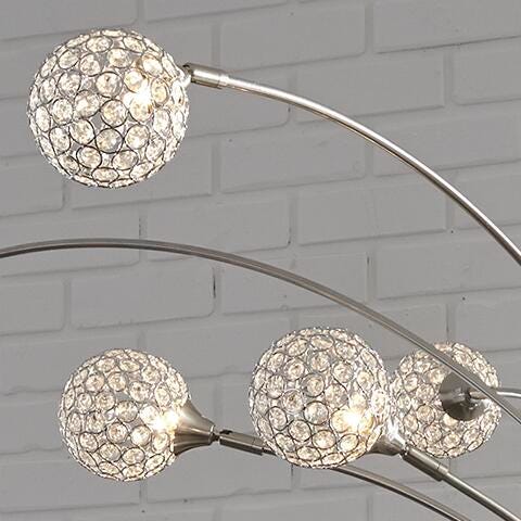 Ashley Winter Silver Finish Arc Lamp