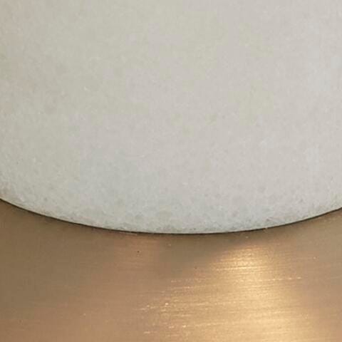 Ashley Rowleigh Gold Finish White Desk Lamp