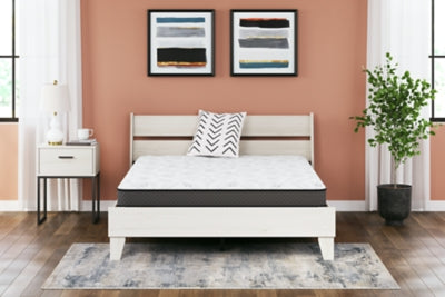Ashley 8 Inch Bonnell Hybrid White Queen Mattress