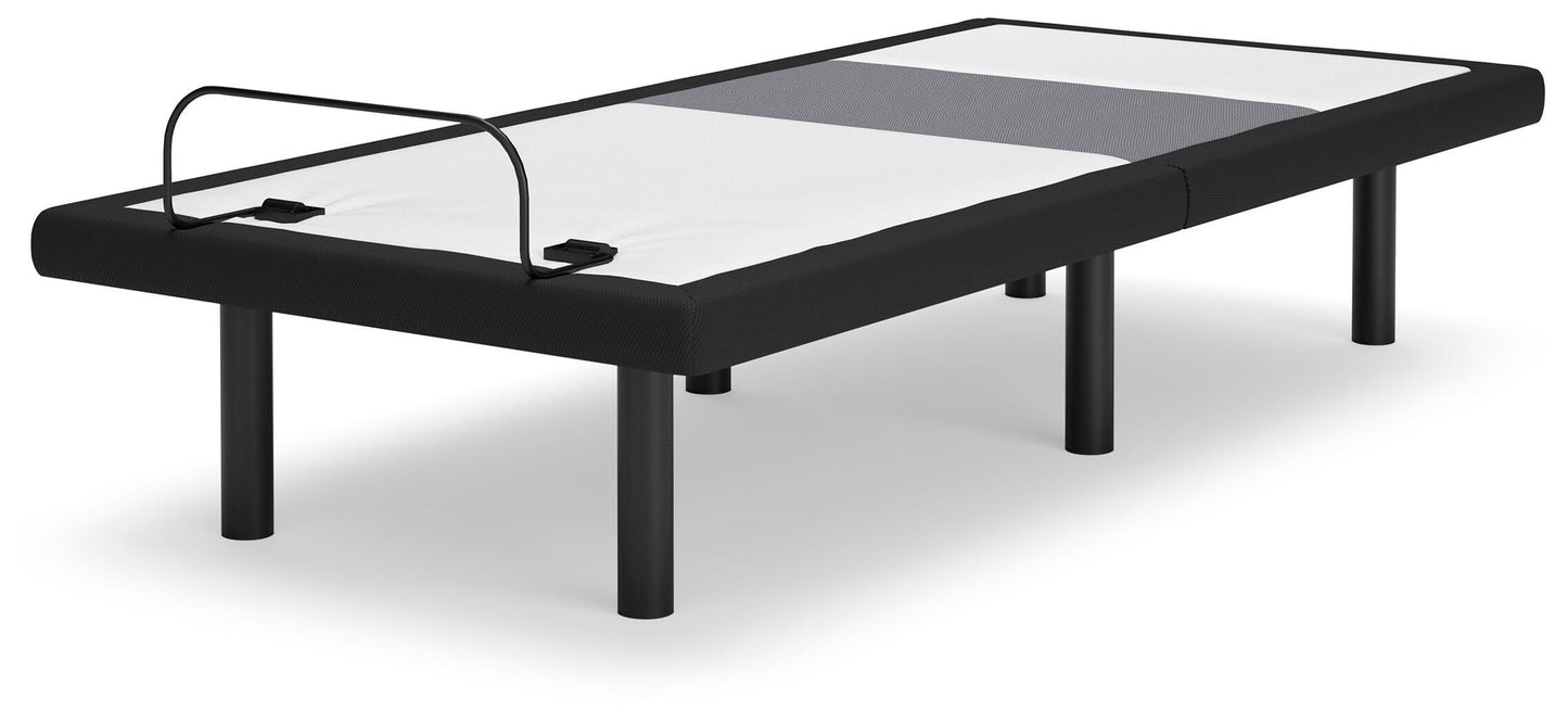 Ashley Best Base with Lumbar and Audio Charcoal Gray Twin XL Adjustable Base
