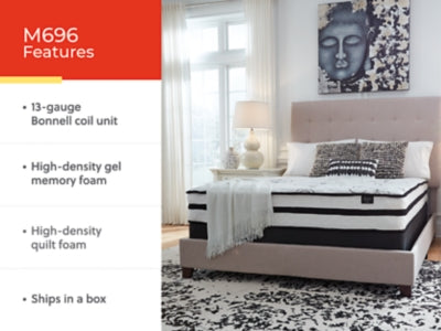 Ashley Chime 10 Inch Hybrid White Queen Mattress in a Box