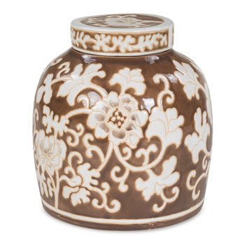 Ashley Adalham Brown Cream Jar